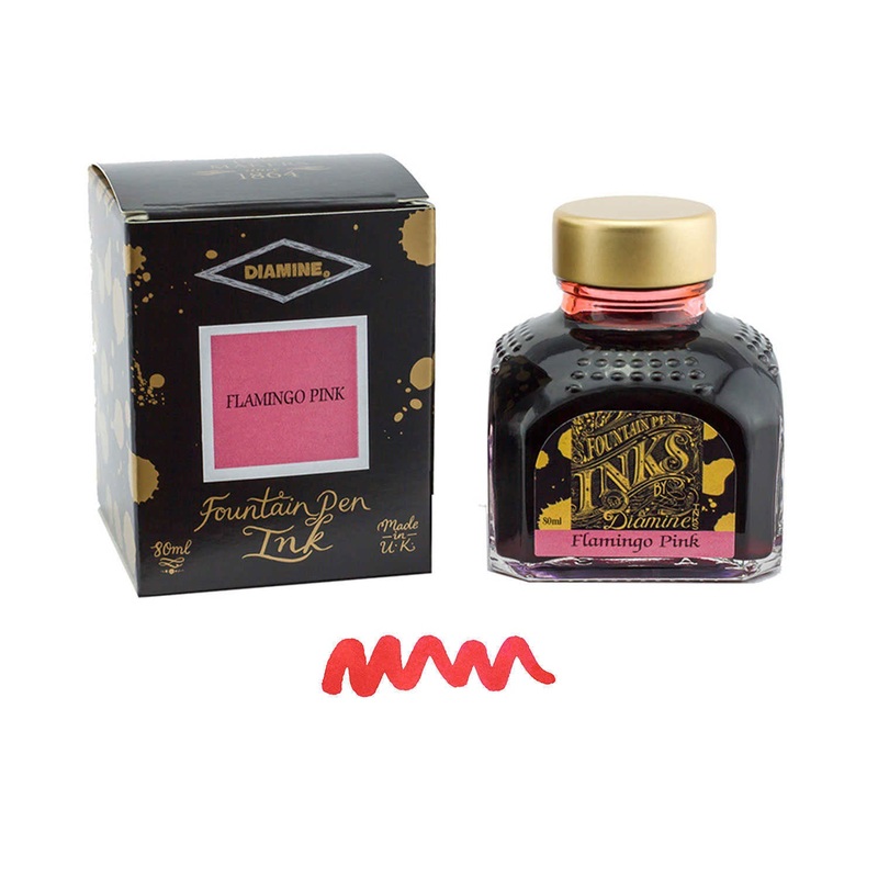 Diamine Flamingo Pink Ink Bottle - 80ml