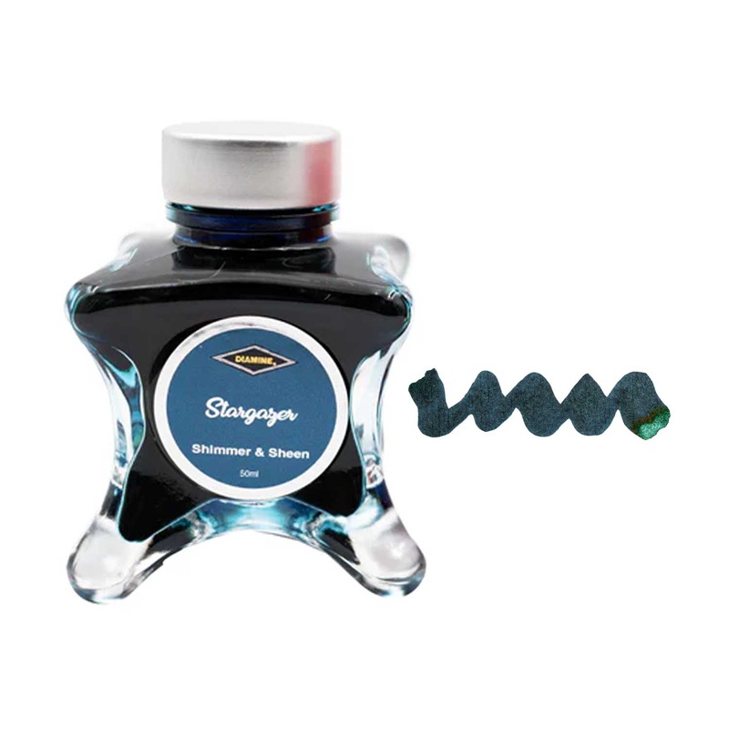 Diamine Inkvent Shimmer & Sheen Ink Bottle, Stargazer - 50ml