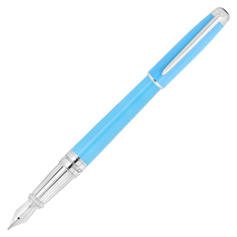 S. T. Dupont Line D Eternity Large Sized Fountain Pen - Turquoise