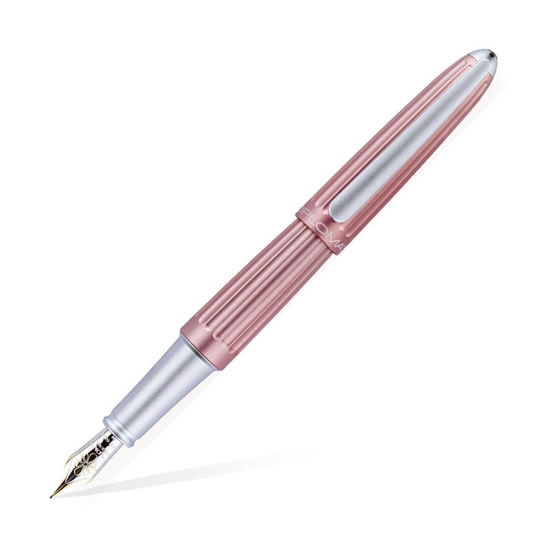 Diplomat Aero 14K Gold Fountain Pen - Antique Rose