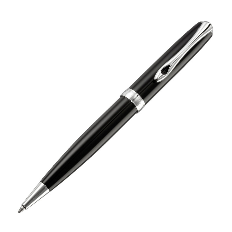 Diplomat Excellence A2 Ball Pen, Black Chrome