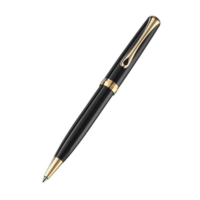 Diplomat Excellence A2 Ball Pen, Black Gold