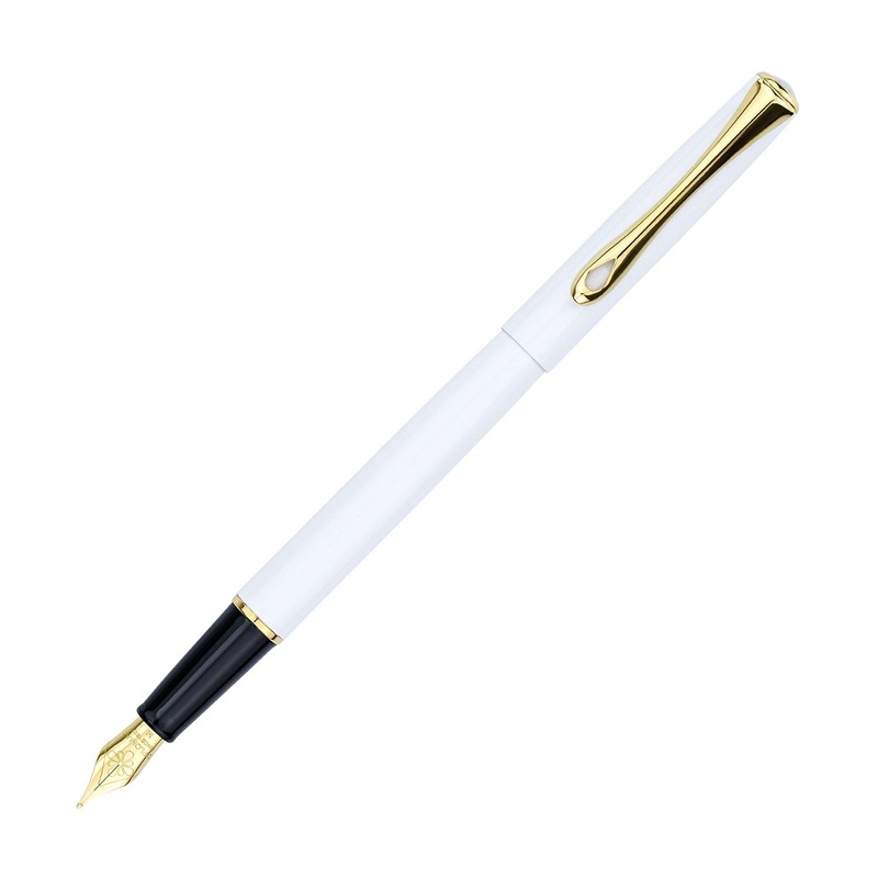 Diplomat Traveller Fountain Pen - Snow White