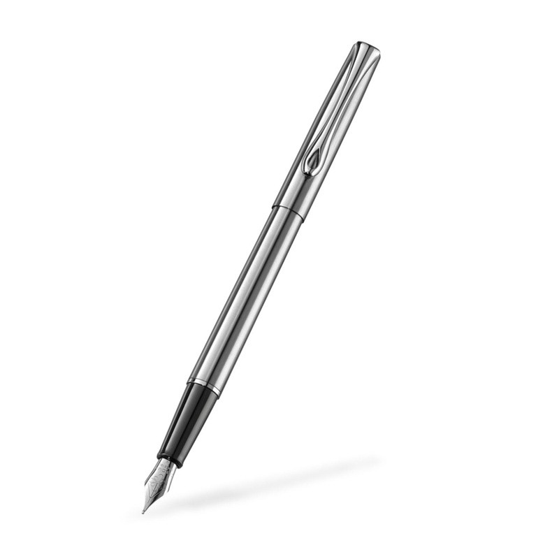 Diplomat Traveller Fountain Pen - Stainless Steel