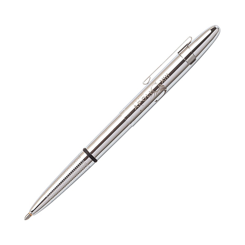 Fisher Space Apollo 13 50TH Anniversary Bullet Space Ball Pen, Chrome - With Chrome Clip