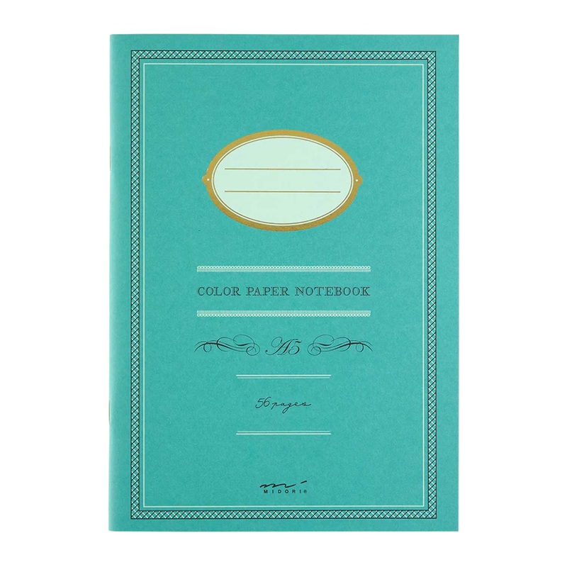 Midori Colour Paper Blue Notebook - A5, Ruled