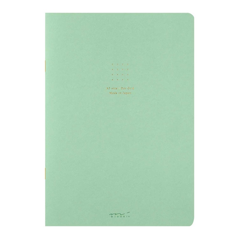 Midori Soft Colour Green Notebook - A5, Dotted