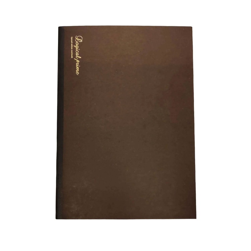 Nakabayashi Logical Prime Fountain Pen Friendly Stitched Notebook, Brown - Dot Ruled