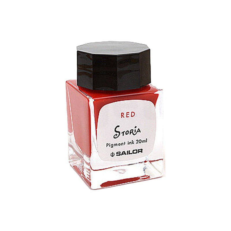 Sailor Storia Pigment Ink Bottle, Fire Red - 20ml