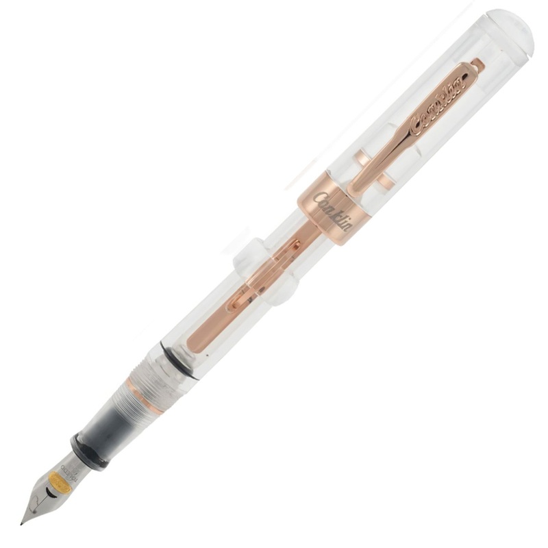 Conklin Mark Twain Cresent Filler Fountain Pen - Demonstrator RGT
