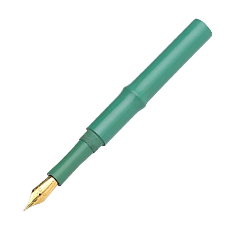 Ranga Giant Sugarcane Premium Ebonite Fountain Pen, Solid Green - Steel Nib