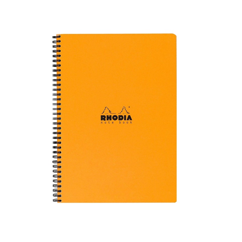 Rhodia Classic Spiral Orange Notebook - A4+, Ruled