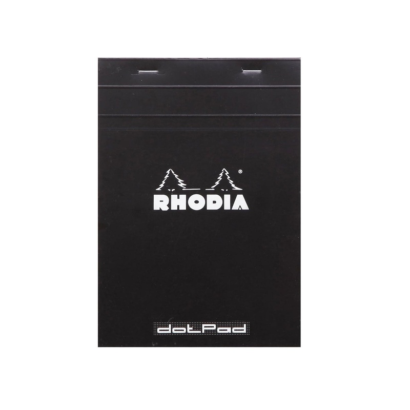 Rhodia No.16 Black Notepad - A5, Dotted