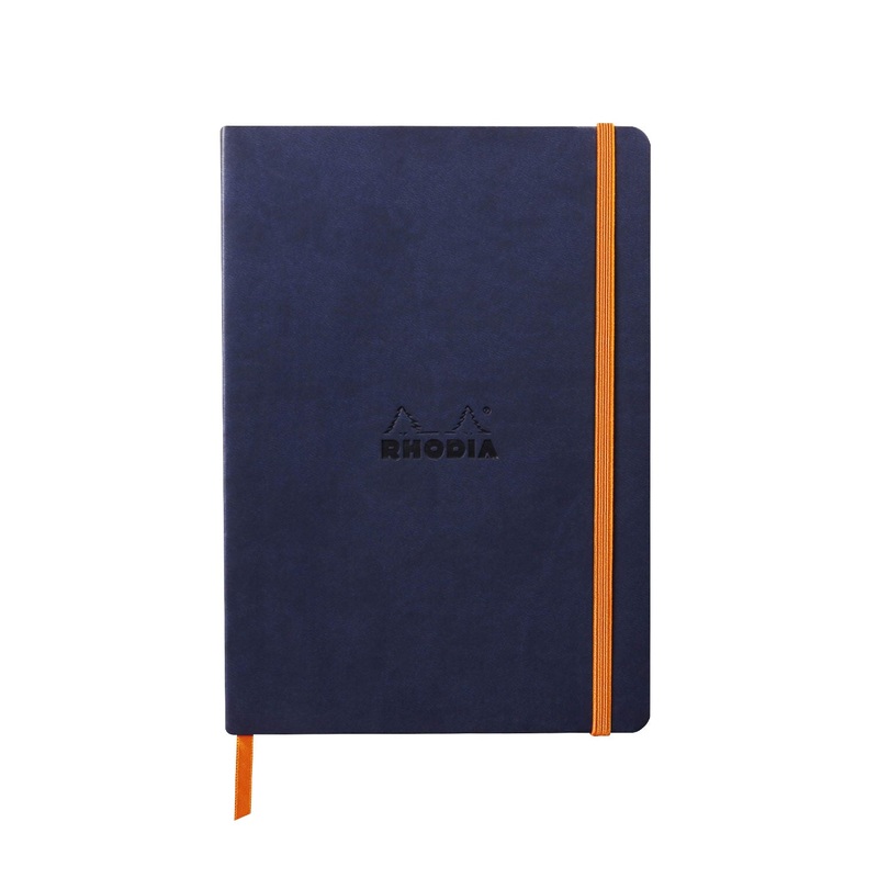 Rhodiarama Soft Cover Midnight Notebook - A5, Ruled