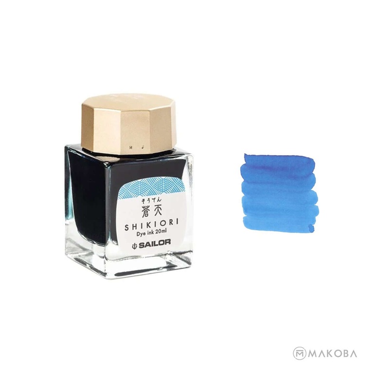 Sailor Shikiori Ink Bottle, Souten (Azure Sky) - 20ml