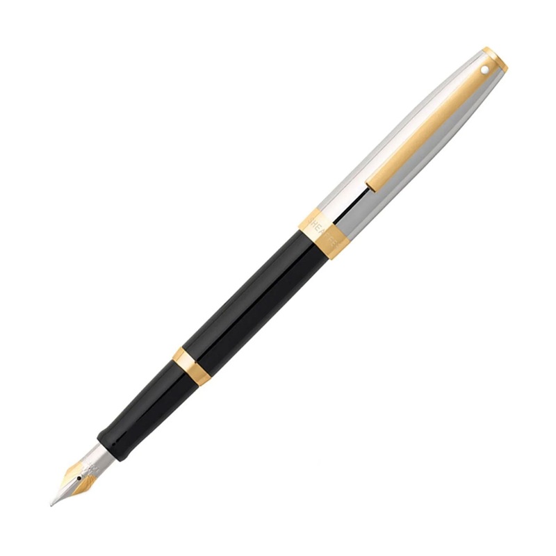 Sheaffer Sagaris Fountain Pen - Black & Chrome GT