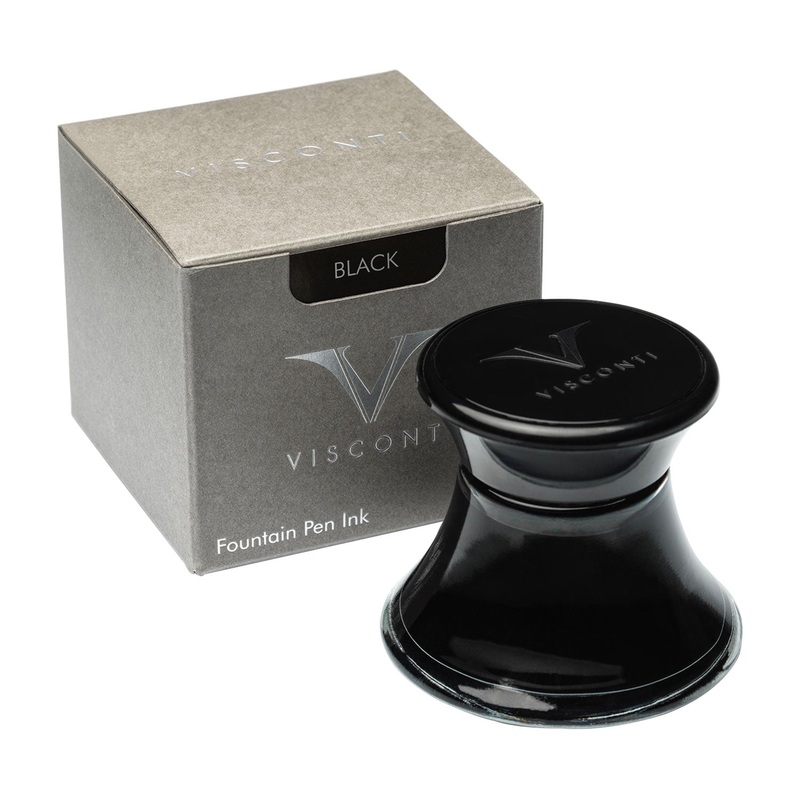 Visconti Glass Inkwell, Black - 50ml