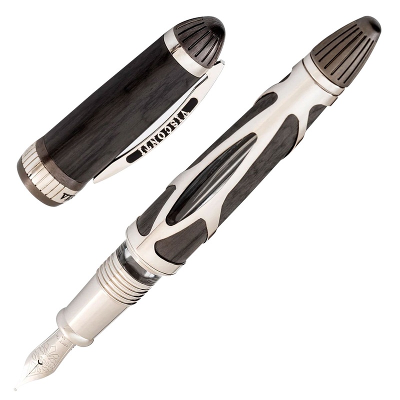 Visconti Torpedo Limited Edition Fountain Pen, Carbon Black - 23K Palladium Nib