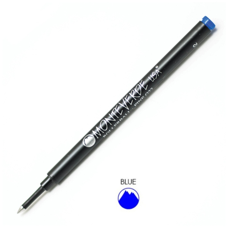 Monteverde Roller Ball Pen Refill - Fine - Blue - Pack of 2