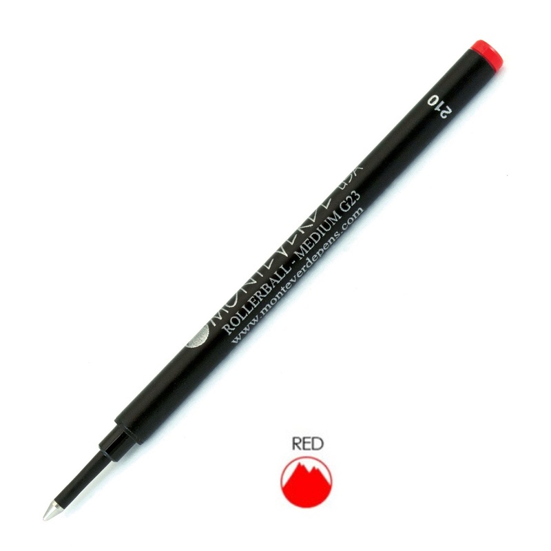 Monteverde Roller Ball Pen Refill - Medium - Red - Pack of 2