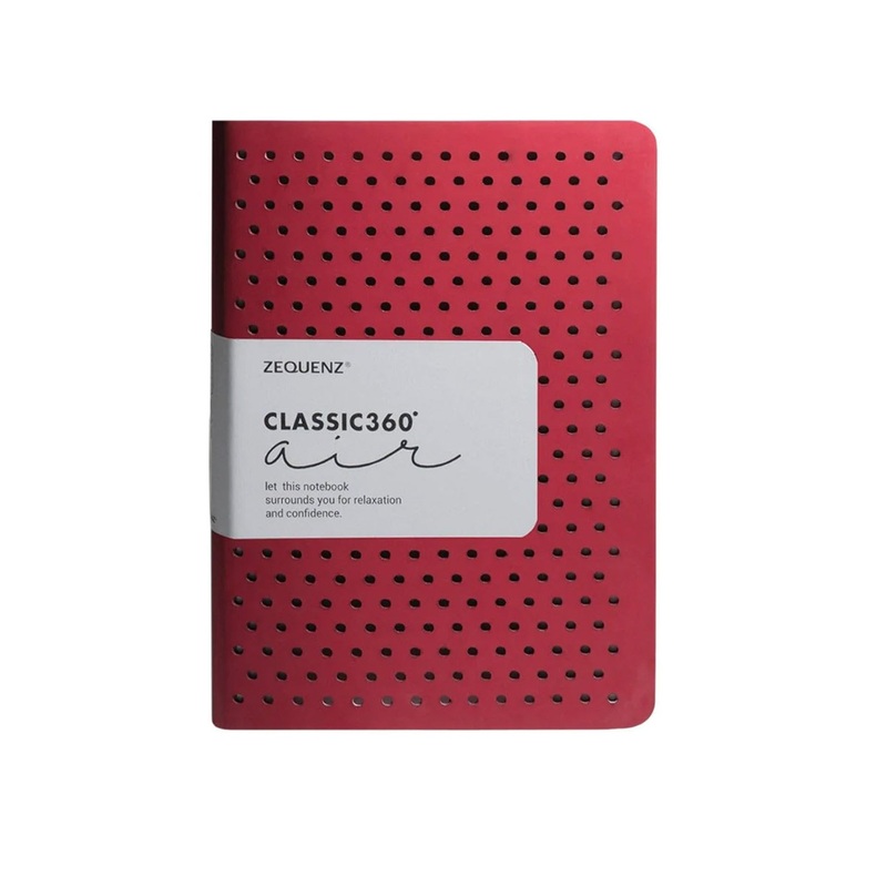 Zequenz Air Notebook, Red - A5, Dotted