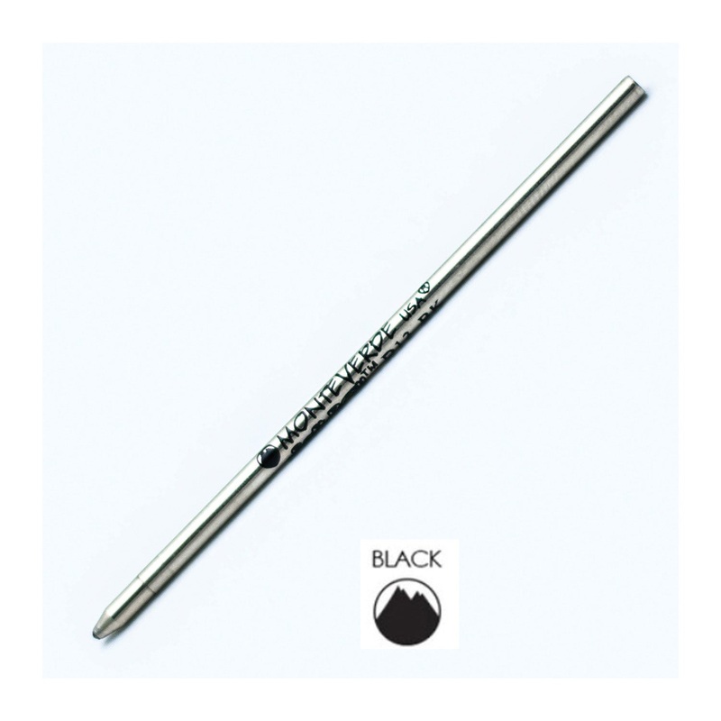 Monteverde Mini Ball Pen Refill for Multi Pen - Medium - Black - Pack of 4