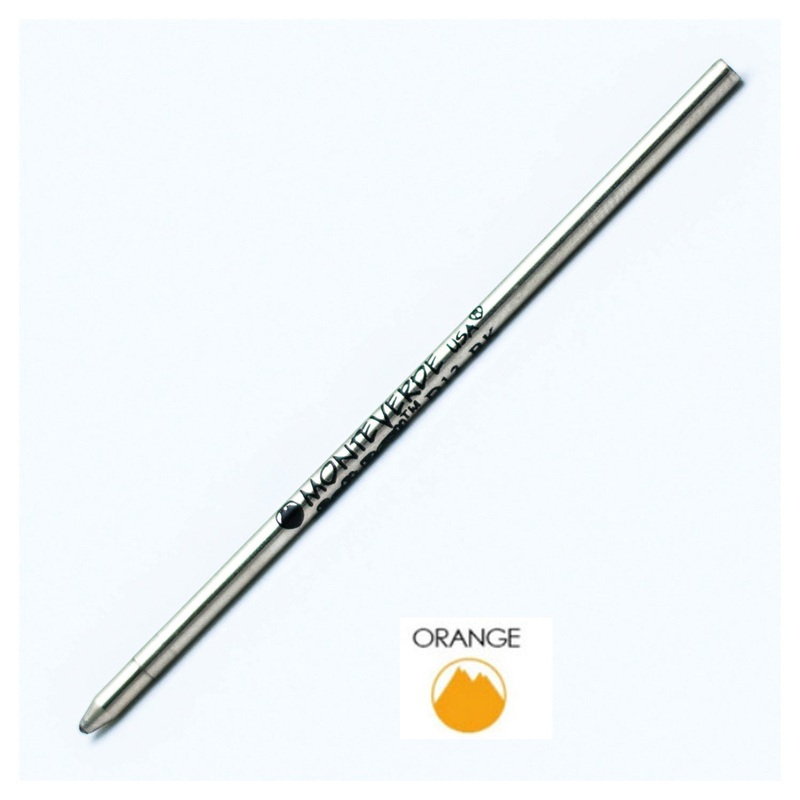Monteverde Mini Ball Pen Refill for Multi Pen - Medium - Orange - Pack of 4