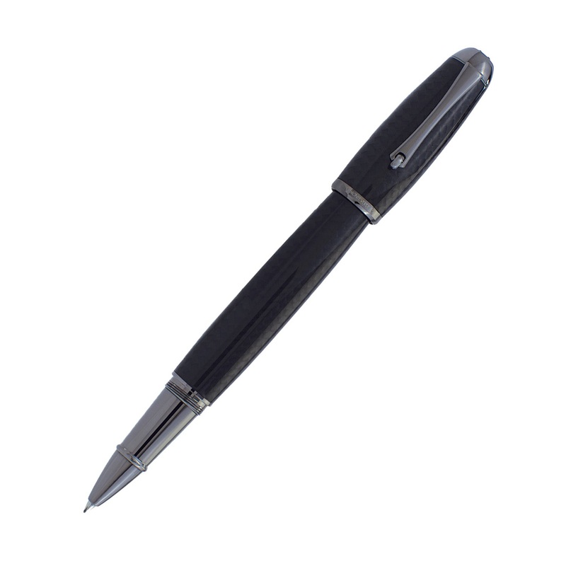 Monteverde Super Mega Carbon Fibre Roller Ball Pen - Black RT