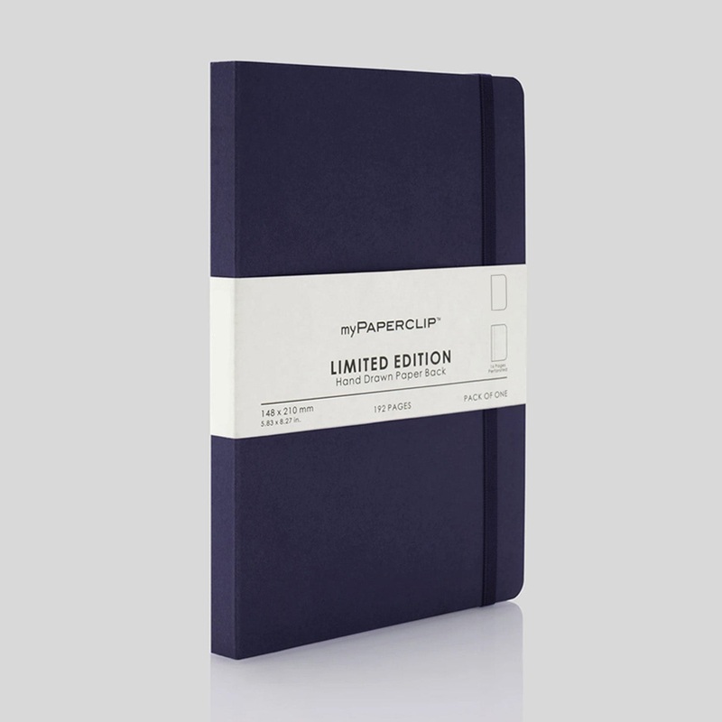 myPAPERCLIP Limited Edition Soft Cover Notebook - Aubergine - A5 - Plain