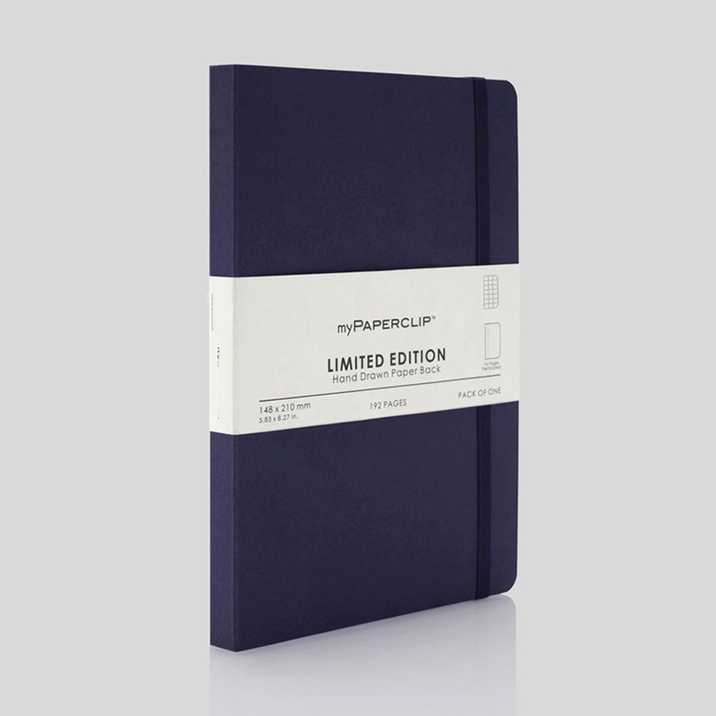myPAPERCLIP Limited Edition Soft Cover Notebook - Aubergine - A5 - Squared