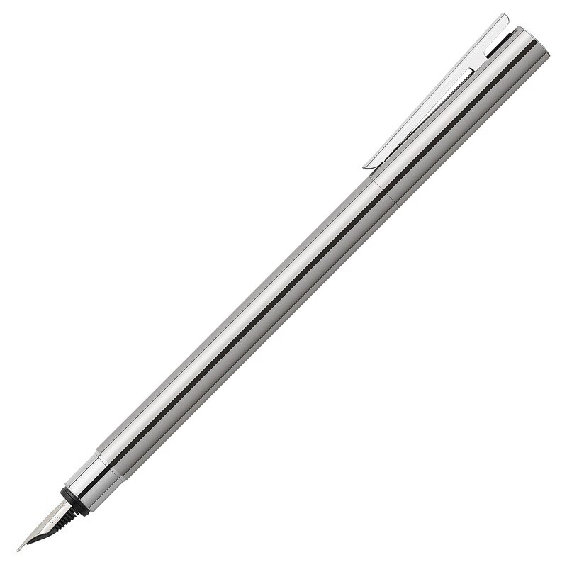 Faber-Castell Neo Slim Fountain Pen - Stainless Steel CT