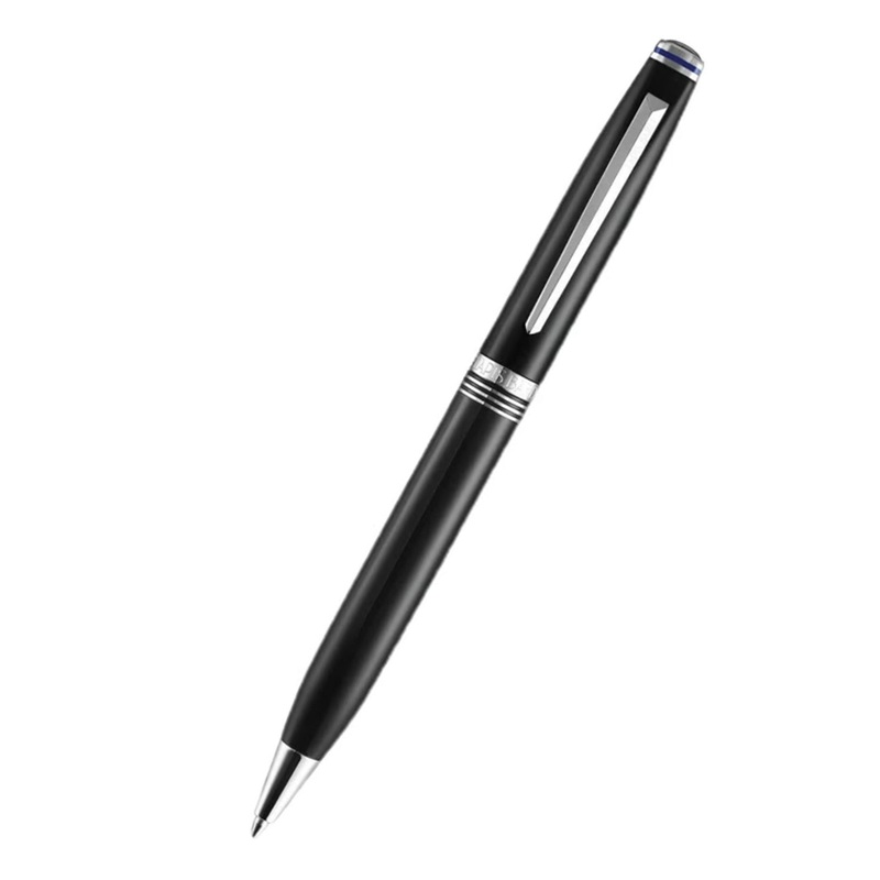 Lapis Bard Gift Set - Contemporary Black Ball Pen with Sullivan Black Belt
