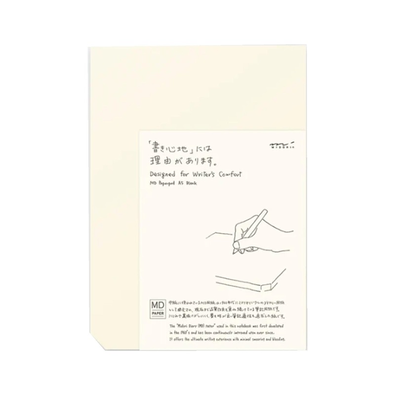 Midori MD Paper Ivory Notepad - A5, Plain